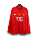 Manchester United 2007/08 Home Manga Longa